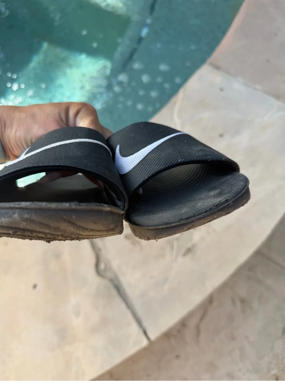 Nike Kids Kawa sports slide black size 5y